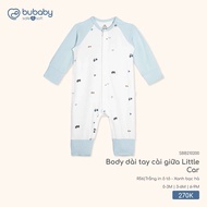 BU (0M-6M) – Little Car long-sleeved bodysuit White with Car print, newborn soft elastic – SBB210200
