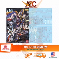 (Snow Flame) Waterslide Decal - MG 1/100 Wing EW Ka / TV (Fluo) XXXG-01W Model Kit Water MG73 M183 F