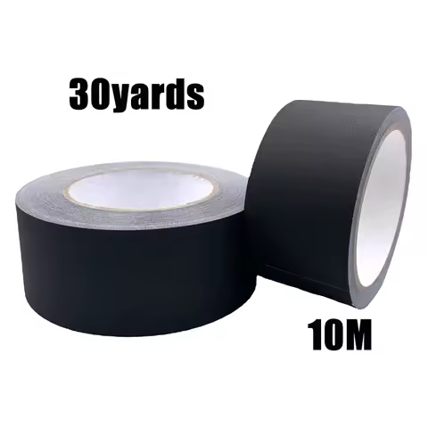 Gaffer Tape Matte Black Heavy Duty Non-Reflective Easy to Tear Leaves No Residue Waterproof Cloth Ga
