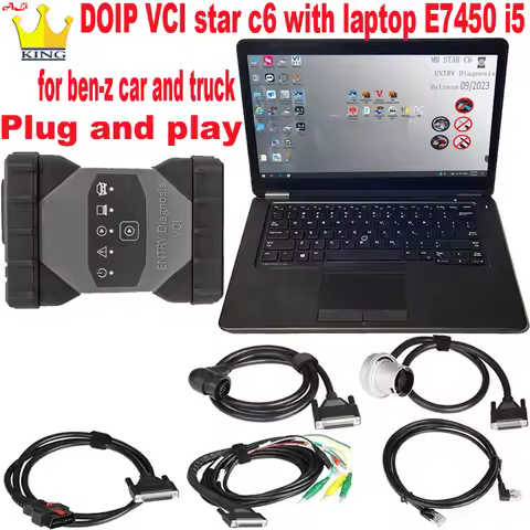 MB Star C6 WIFI plus DOIP sd connect VCI Multiplexer obd scanner For Mercede car And truck with lapt