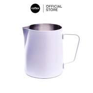 Joefrex - White Steaming & Frothing Milk Pitcher (12oz 350ml & 20oz 590ml))