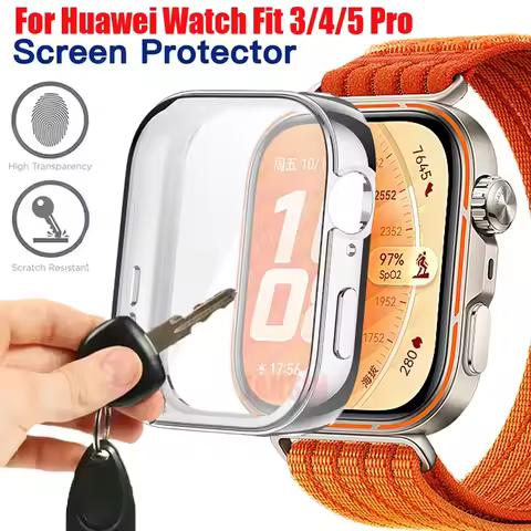 Screen Protector Case For Huawei Watch Fit 5 Pro TPU Protective Shell Cover for Huawei Fit 5 Fit5pro