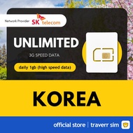 【Korea Sim Card】【✅ Daily 1GB + Unlimited 3G】【South Korea, Jeju, Seoul, Busan】【4G High Speed Data】4G 