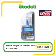 H11 12V 55W Ultimate White Aspira Halogen Headlight Bulb