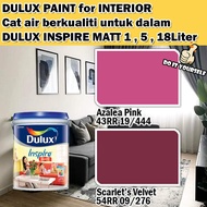 ICI DULUX INSPIRE INTERIOR MATT 18 Liter Azalea Pink / Scarlet's Velvet