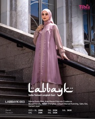 GAMIS NIBRAS TERBARU LABBAYK 003 / BAJU NIBRAS TERBARU / GAMIS PUTIH POLOS / GAMIS BUSUI LONGDRESS G