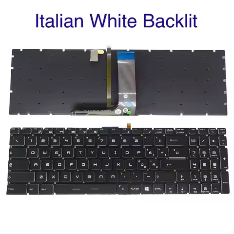 XIN-FR-IT layout Backlit Laptop Keyboard For MSI MS-16K6 MS-16K7 MS-16P6 MS-16JA MS-16JB MS-1792 V14