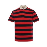 代購 義大利奢侈時裝品牌Gucci紅黑條紋刺繡短袖polo衫