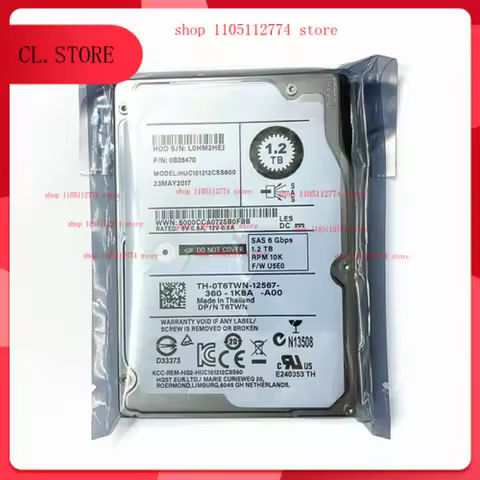 for Dell 1.2TB 6G 10K 2.5" SAS 0T6TWN T6TWN HUC101212CSS600 HDD HARD DRIVE