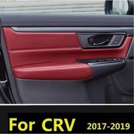 For Honda CRV 2017 2018 2019 2020 2021Microfiber  Door Panel  Armrest  Leather Protective Cover  car