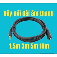 3.5 jack round head speaker and headphone extension cord 1.5m - 3m - 5m - audio extension cord