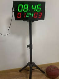 Electronic Basketball Scoring Board Portable Flip Score Countdown 24 Seconds Remote Control Sports F