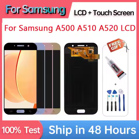 A5 2015 2016 2017 5.2''For Samsung 5.0''For A500 A510 A520 LCD Display Touch Screen Digitizer Assemb