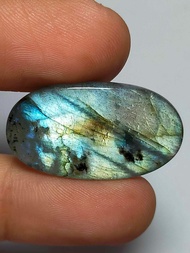 พลอย ลาบราโดไรท์ ธรรมชาติ แท้ หินพ่อมด ( Unheated Natural Labradorite ) น้ำหนัก 25.59 กะรัต