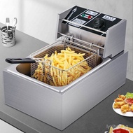 New Electric Deep Fryer Commercial Deep Fryer Plug-in Electric Chicken Leg Fryer French Fries Fryer 