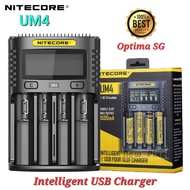 [SG Seller] Original Nitecore UM4 Intelligent USB 4-Slot Charger Quick Charge 2.0 for 18650 26650 21