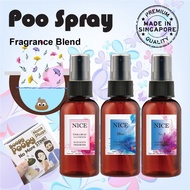 Poo Spray, Remove Poo Odor, Bathroom Deodorant, Air Freshener, Bleu & No 5 Fragrance Scent.