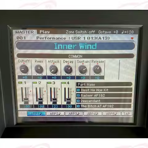 Original Replacement For Yamaha Motif XF7 XF6 XF8 YAMAHA LS9 Motif XS8 5.7 inch LCD Display Screen P