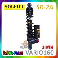 SOLFILI SD-2A SD 2A ADJUSTABLE GAS ABSORBER / MONOSHOCK FOR HONDA VARIO150 VARIO 160 - BLACK / YELLO