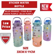 Sticker Water Bottle 2000ML