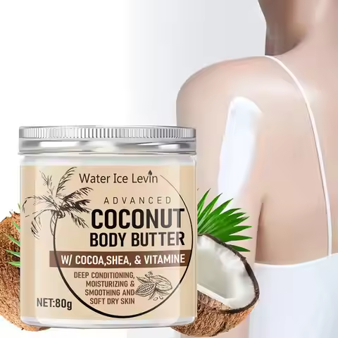 80g Coconut Firming Body Lotion Cocoa Shea VitaminE Advanced Coconut Body Butter Deep Conditioning M
