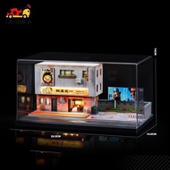 [LAHOMIA] 1/64 Vehicle Model Display Case Backdrop Showcase, Japanese Street Diorama Diecast Car Dio