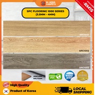 Aqsa SPC Vinyl Flooring 1000 Series 3.5MM - 4MM Percuma XPE Foam Lantai Click SPC Floor Interlocking PVC  System Click