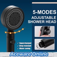 Multi Function High Pressure Shower Head 5 Mode Shower Head Shower Head Water Saving Hand Shower Hea