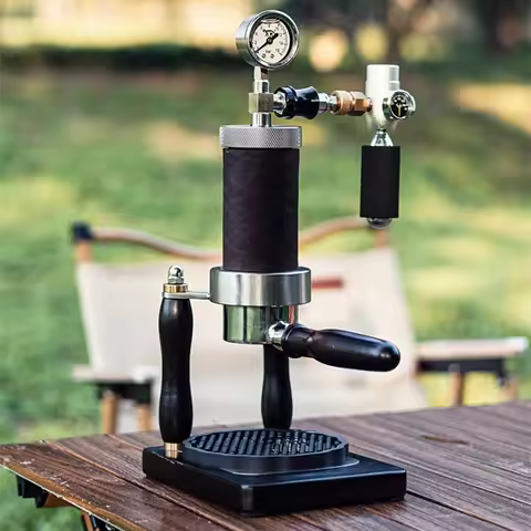 Pneumatic Coffee Machine Small Household Manual Espresso Outdoor Portable Coffee Machine Pneumatic E