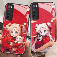 DMY case flower huawei nova7 nova5i nova3i nova3 nova2 i nova11 nova10 nova9 nova8 nova7 I nova4 e y9 y7 y7a pro se prime 2019 lite tempered glass case