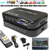 ORIGINAL 100% Mini HD 1080P USB External HDD Player With SD MMC U Disk Support MKV AVI HDMI-Compatib