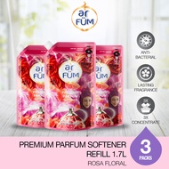 ar FÜM Premium Parfum Softener Refill 1.7L x 3 Packs