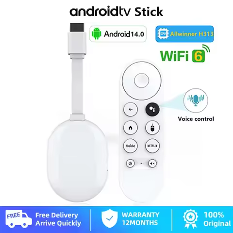 Android 14 U11 TV Stick 2GB 16GB Smart Home Cinema AllwinnerH313 BT Voice Remote Support Wifi6 BT5.0