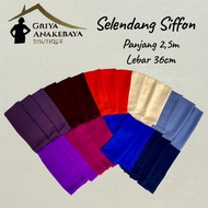 2.5 meter Chiffon Shawl