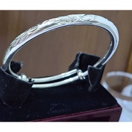 F0055: 999.9gelang perak, berat 35.50g, saiz cincin: 56.6__68.3mm, lebar: 3__5.5mm