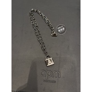 Daigou APM Monaco Genuine Letter Love Lock Couple Pendant Lock Light Luxury Clavicle Chain Necklace