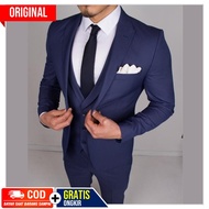 5-in-1 Slim Fit Style Men's Blazer SUIT - PREMIUM TWIST LYON FULL NAVY Nikeyu Slim Fit Style EXCLUSI