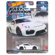 Hot Wheels Premium Porsche 718 Cayman GT4 Fast & Furious