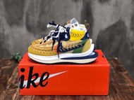 sacai x Jean Paul Gaultier x Nike VaporWaffle 白黃 縫合 高幫 Size ：36-45