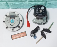 CRUN kunci kontak set R15 depan. tutup tangki dan jok belakang yamaha R15 v1 dan v2 setara asli YGP