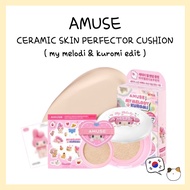 AMUSE CERAMIC SKIN PERFECTOR CUSHION ( my melodi & kuromi edit )  - shipping from korea