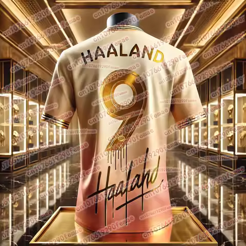 Premium Haaland Special Edition Fan Jersey – Luxury Printed Quick Drying Sports Shirt for Men,Outdoo