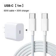 YF3C สายชาร์จ USB C to Type-C 60w PD 30W สายชาร์จ Braided รองรับ lPhone15-16 ProMax/Pad ซีรีส์ทั้งหม