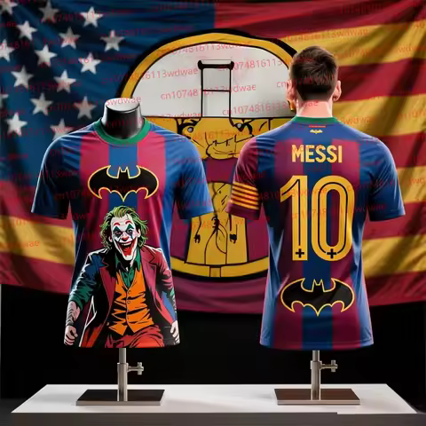 T-shirt For Men Spain Football Shirts Messi 10 Football Jersey Joker Football Jersey Barça Football
