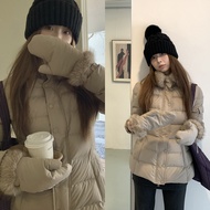 HRG STYLE | แจ็คเก็ตขนเป็ดสตรี 90% ขาว