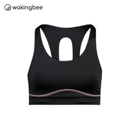 Wakingbee x Ari Race Bra (Black) สปอร์ตบรา ซัพพอร์ตสูง กระชับพิเศษ สำหรับใส่วิ่ง ผ้ากันยูวี แห้งไว ย