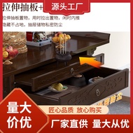 HY/💯jy@Buddha Niche Altar Incense Burner Table Household Altar Cabinet Guan Gong Bodhisattva Cabinet New Chinese Buddha