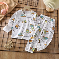 [New born to 160cm] KEKEBEBE Thin Kids Baby Children Long Sleeve Sleepwear Nightwear Pyjamas Baju Ti