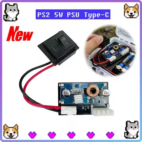 Type C PSU Mod for PS2 Power Supply Module For PS2 Fat Console 3XXXX/5XXX Replacement Power Board PD
