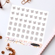 Laundry icons 2 planner sticker sheet | Minimalist | Stickerium